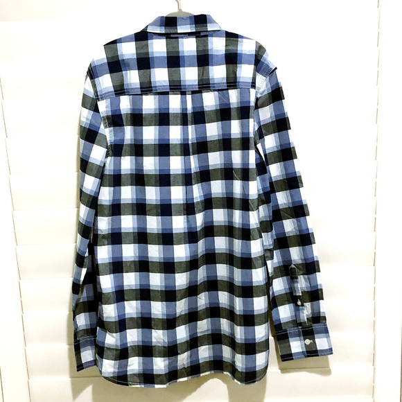 BODEN *NEW* Boys {Laundered Shirt} Grey/Blue 16Y - Picture 4 of 4